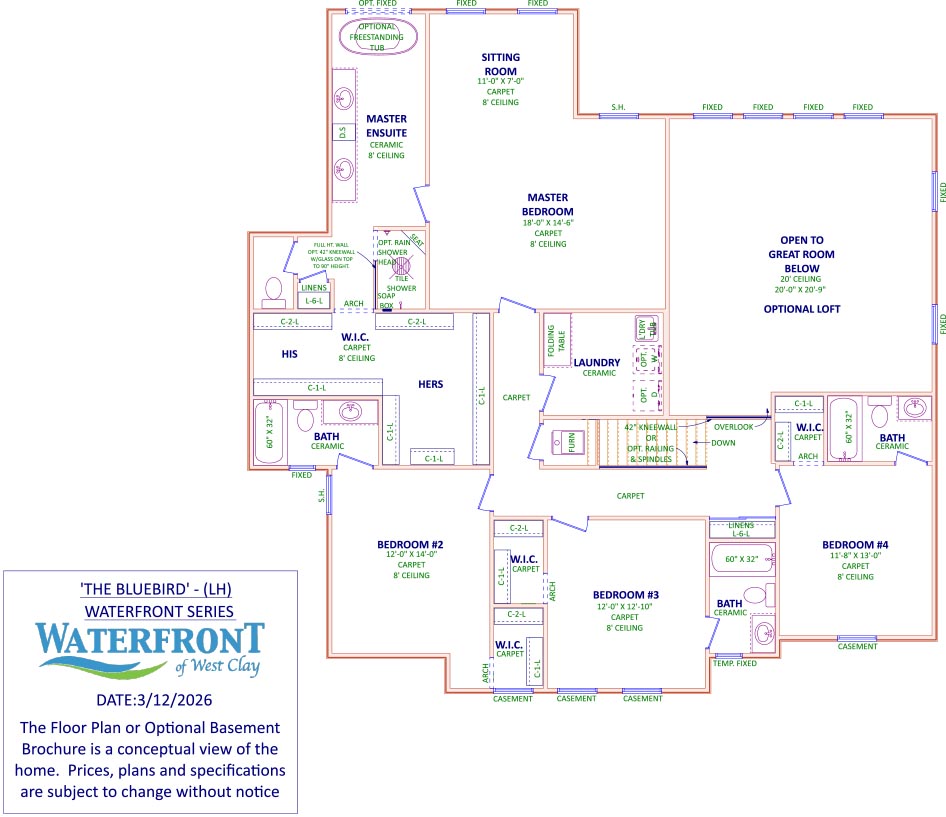 Bluebird floorplan Shoopman Homes