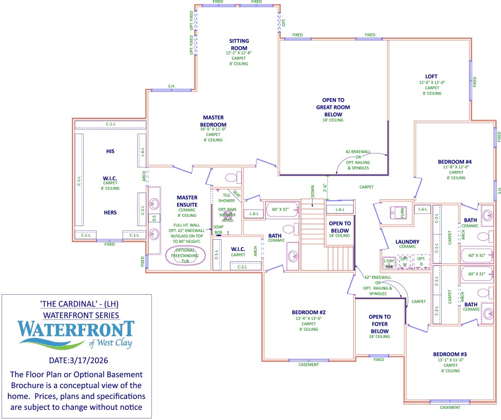 Cardinal floorplan Shoopman Homes