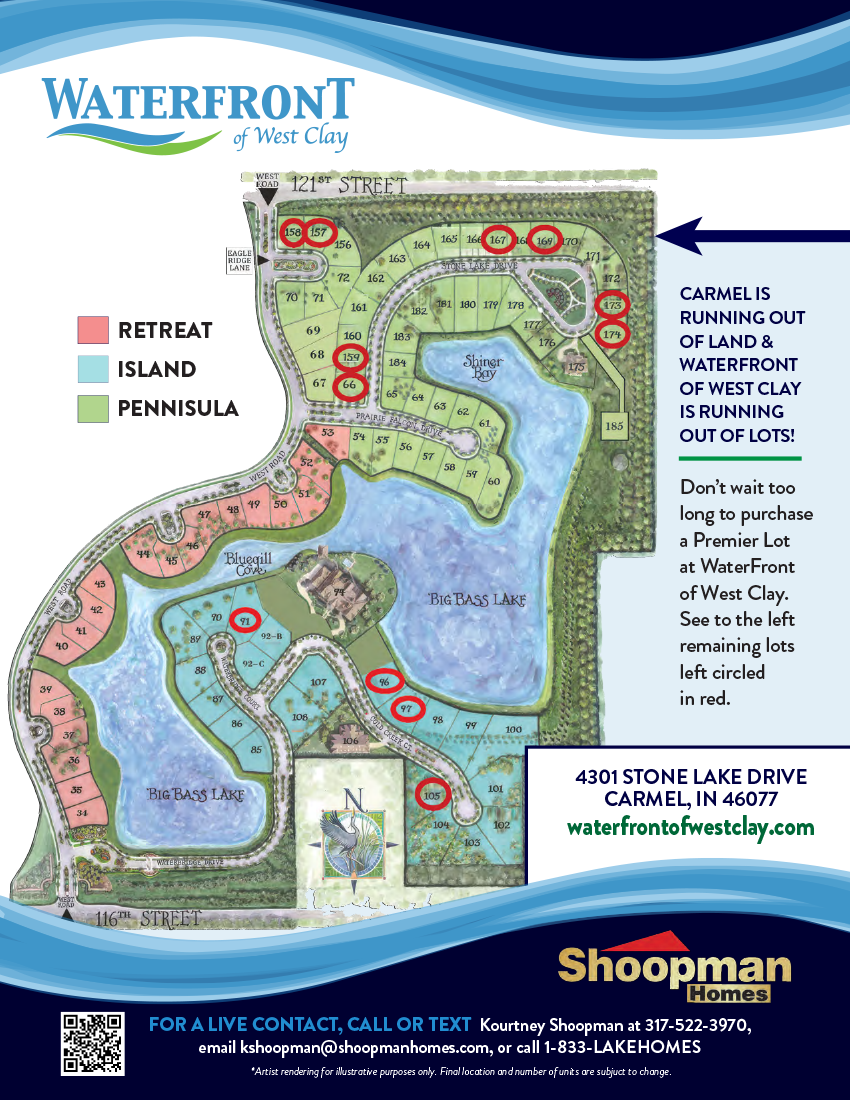 37220_Shoopman_WaterfrontofWestClay_LotsAvailable_v3 Shoopman Lot Map