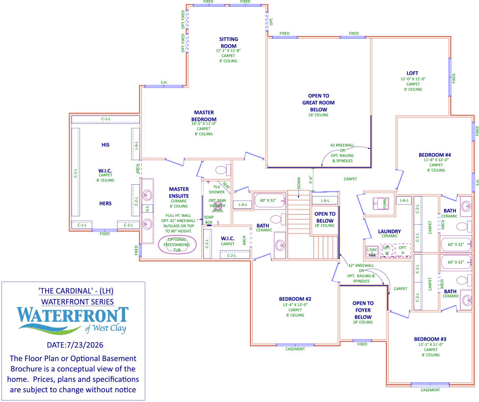 Cardinal floorplan Shoopman Homes